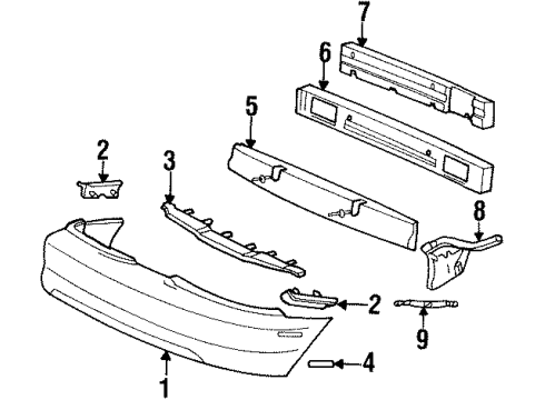 1998 Ford Mustang Cover Diagram for F4ZZ-17K835-B