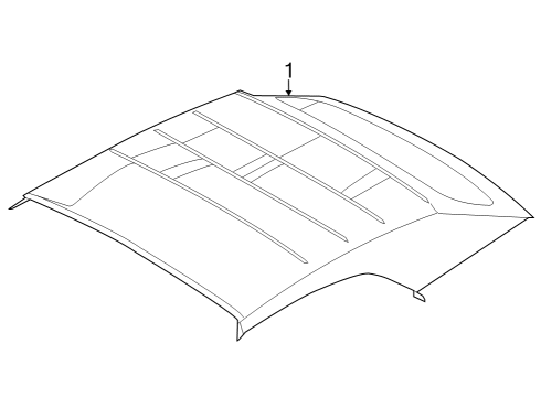 2024 Ford Mustang Interior Trim - Top Diagram