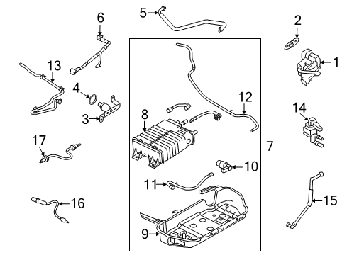 2008 Ford Mustang EGR System, Emission Diagram 1 - Thumbnail