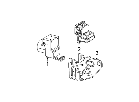 2001 Ford Taurus Bracket Diagram for YF1Z-2C304-CA