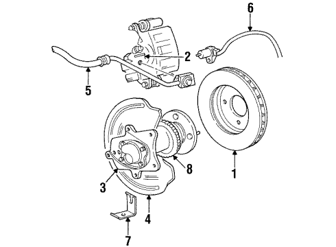 1998 Ford Mustang Modulator Valve Diagram for F8ZZ2C286CA