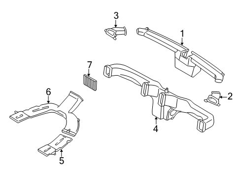 2005 Mercury Mariner Ducts Diagram