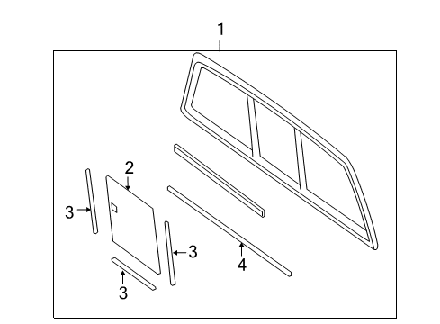 2008 Ford F-150 Back Glass Diagram 2 - Thumbnail