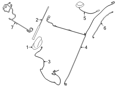 2019 Ford Transit Connect Antenna & Radio Diagram 2 - Thumbnail