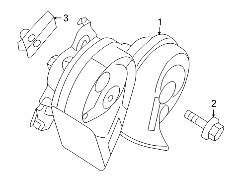 2013 Ford Taurus Screw And Washer Assembly Diagram for -W710500-S900