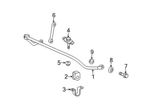 2011 Ford F-250 Super Duty Stabilizer Bar & Components - Front Diagram 2 - Thumbnail