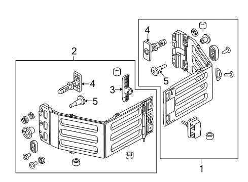 2016 Ford F-250 Super Duty Exterior Trim - Pick Up Box Diagram 5 - Thumbnail