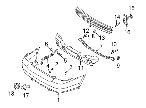 2009 Ford Taurus Reinforcement Diagram for 5G1Z-17D948-AA