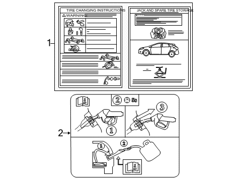 2014 Ford Focus Information Labels Diagram