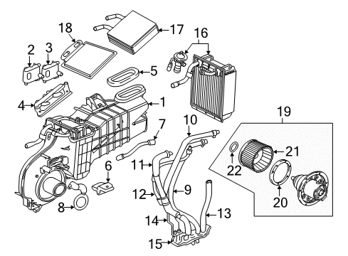 2004 Mercury Mountaineer Auxiliary Heater & A/C Diagram