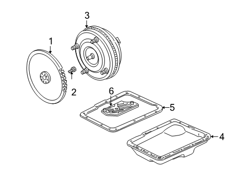 2001 Ford Explorer Sport Trac Pan Assembly - Transmission Oil Diagram for F69Z-7A194-AA