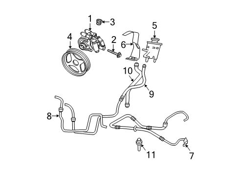 2006 Ford Expedition Tube Assembly Diagram for 4L1Z-3A713-AA