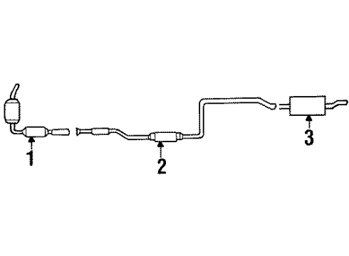 2000 Ford Escort Pipe Assembly Diagram for XS4Z-5E212-AA