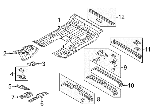 2017 Ford F-150 Floor Diagram 1 - Thumbnail