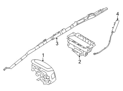 2017 Ford Special Service Police Sedan Air Bag Components Diagram 1 - Thumbnail