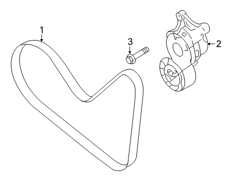 2015 Ford Explorer Belts & Pulleys, Maintenance Diagram 3 - Thumbnail