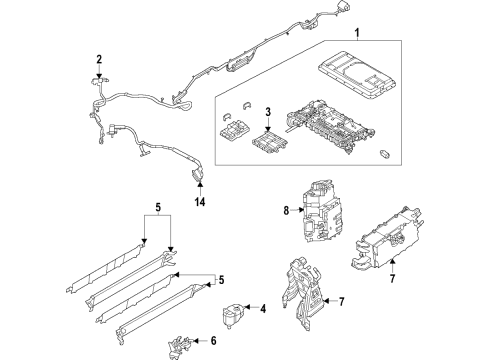 2021 Ford F-150 Hybrid Components, Battery, Cooling System Diagram