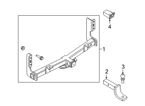 2018 Ford F-150 Trailer Hitch Components Diagram