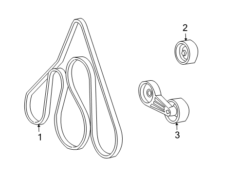 2003 Ford Excursion Belts & Pulleys, Cooling Diagram 4 - Thumbnail