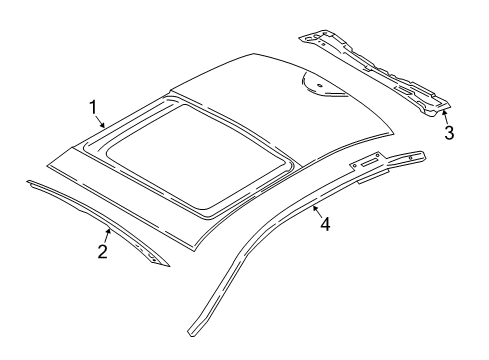 2018 Lincoln Continental Roof & Components Diagram 1 - Thumbnail