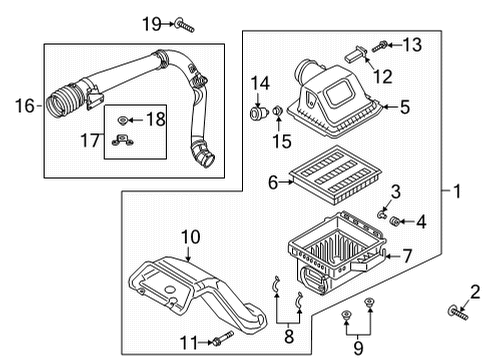 2021 Ford F-150 COVER Diagram for JL3Z-9661-D