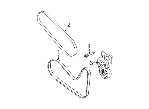 2010 Ford Fusion Belts & Pulleys, Cooling Diagram 4 - Thumbnail