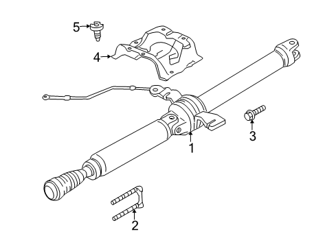 2010 Mercury Mariner Drive Shaft - Rear Diagram 2 - Thumbnail