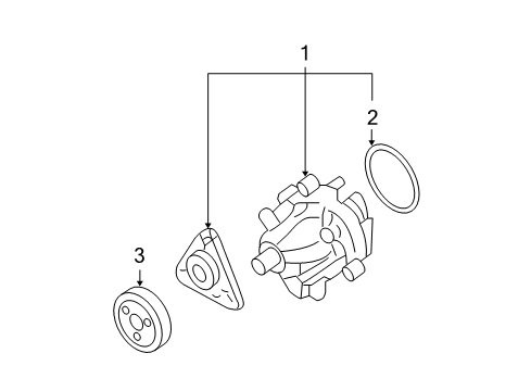 2008 Ford Fusion Water Pump Diagram 1 - Thumbnail