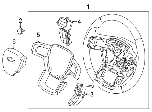 2018 Ford F-150 Steering Column & Wheel, Steering Gear & Linkage Diagram 10 - Thumbnail