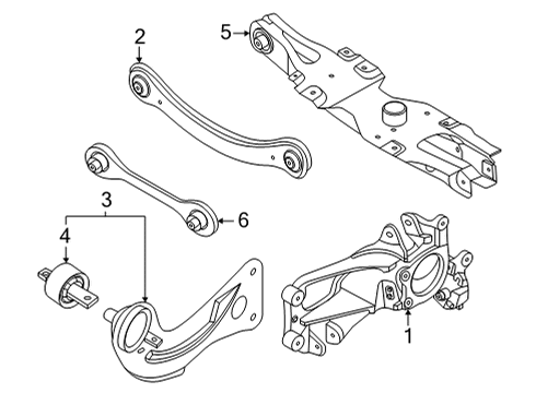 2022 Ford Maverick ARM ASY - REAR SUSPENSION Diagram for NZ6Z-5500-B