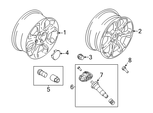 2019 Ford EcoSport Wheels Diagram