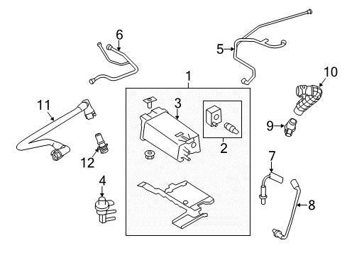 2009 Ford Flex Emission Components Diagram