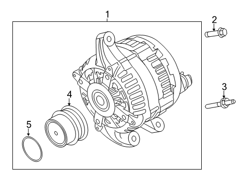 2016 Ford Special Service Police Sedan Alternator Diagram 2 - Thumbnail