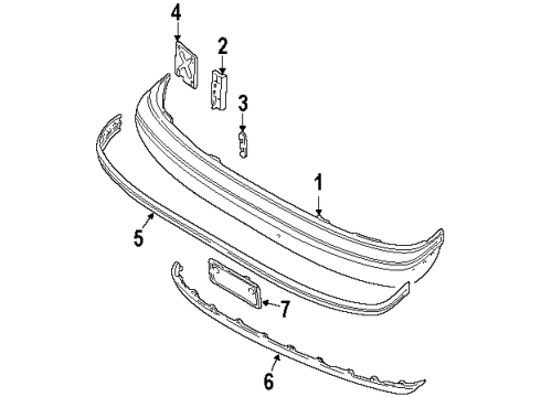 1996 Ford Bronco Front Bumper Diagram