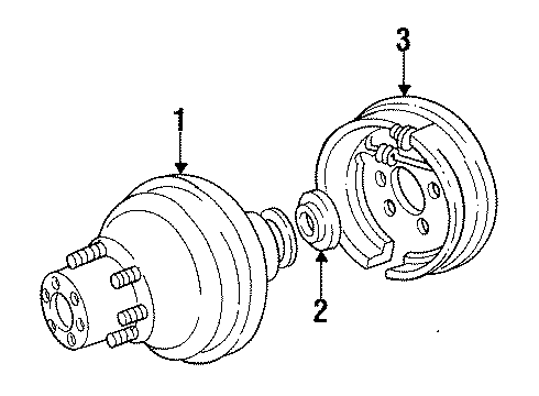 1996 Ford F-350 Rear Brakes Diagram