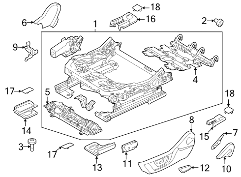 2024 Ford Mustang Tracks & Components Diagram 4 - Thumbnail