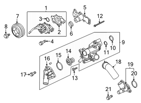 2022 Ford F-150 Water Pump Diagram 7 - Thumbnail