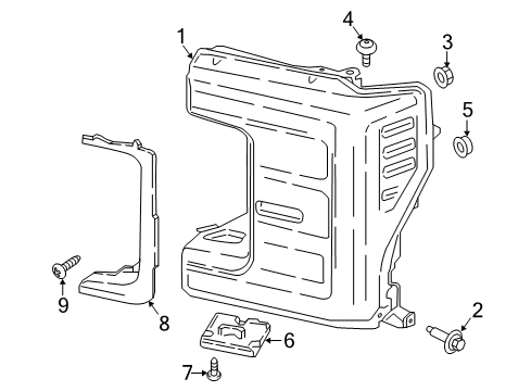 2017 Ford F-250 Super Duty Headlamps, Electrical Diagram 2 - Thumbnail