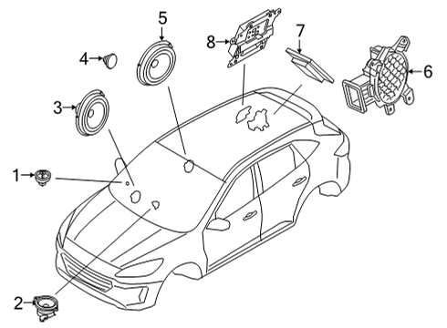 2022 Ford Bronco Sport Sound System Diagram 1 - Thumbnail