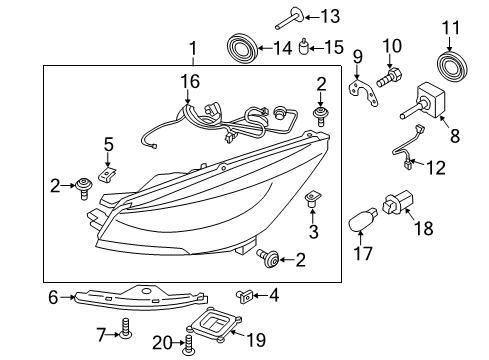 2015 Ford Escape Headlamps, Electrical Diagram 2 - Thumbnail