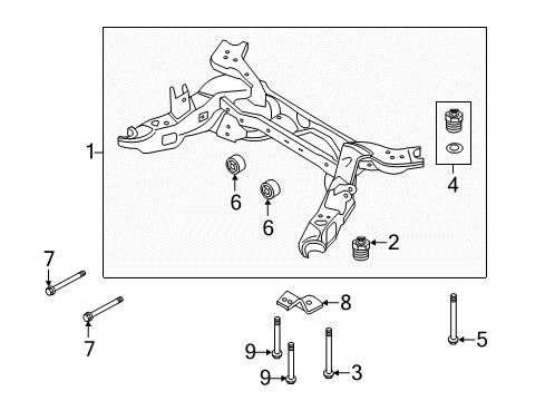 2014 Ford Explorer Suspension Mounting - Rear Diagram