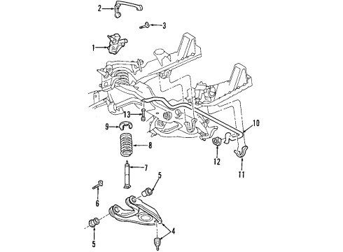 1999 Ford F-150 Clamp - Rubber Bush Diagram for F65Z-5487-FA