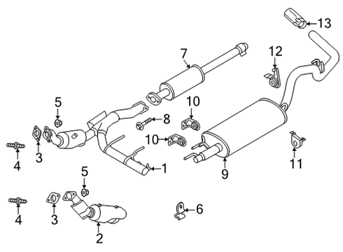 2021 Ford F-150 BRACKET Diagram for ML3Z-5260-B