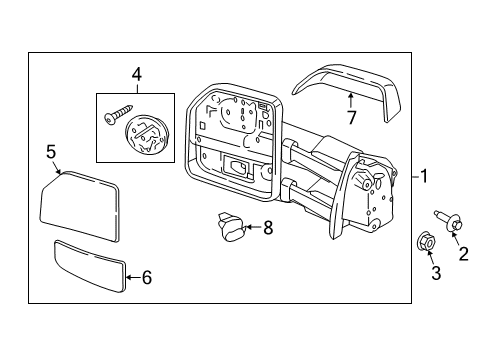 2017 Ford F-250 Super Duty Mirrors, Electrical Diagram 2 - Thumbnail