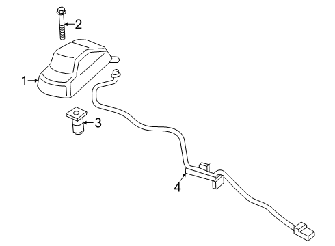 2022 Ford F-350 Super Duty Roof Lamps Diagram 2 - Thumbnail