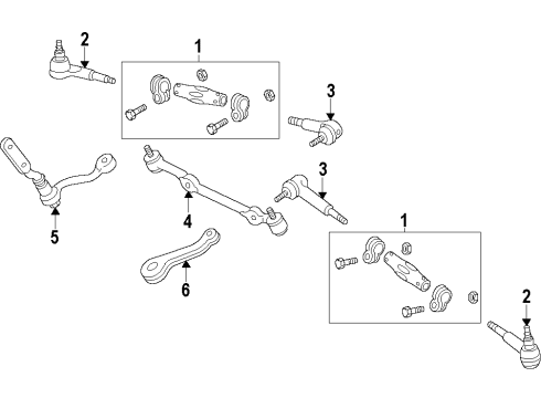 2011 Ford F-350 Super Duty P/S Pump & Hoses, Steering Gear & Linkage Diagram 2 - Thumbnail