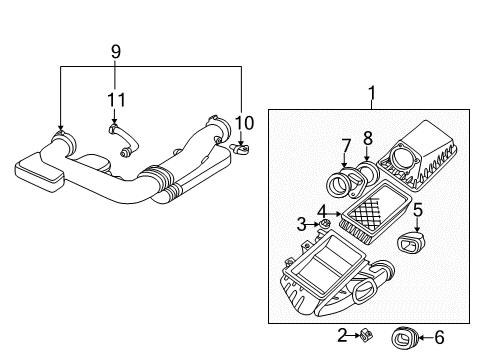 2002 Ford Thunderbird Air Intake Diagram