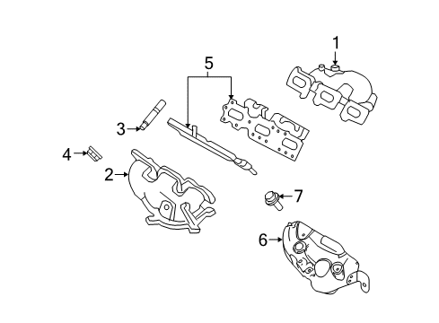 2010 Lincoln MKZ Exhaust Manifold Diagram