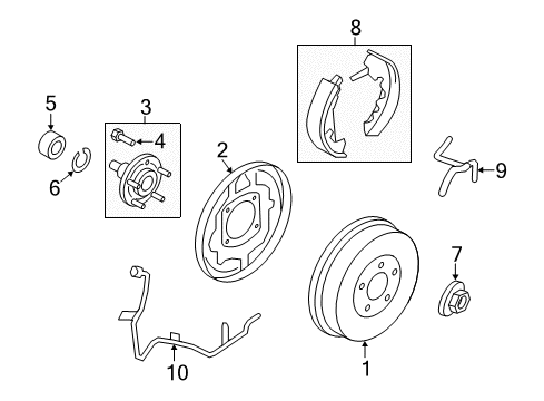 2008 Ford Escape Anti-Lock Brakes Diagram 9 - Thumbnail