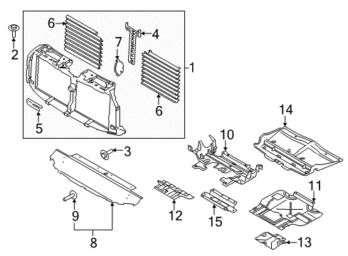 2019 Ford F-150 Splash Shields Diagram 6 - Thumbnail